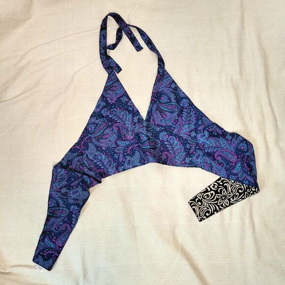 Boho hippie reversible halter top - Picture 1 of 7